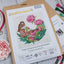 The Fence with Peonies Cross Stitch Kit ~ HobbyJobby