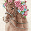 The Horse in Flowers Cross Stitch Kit ~ HobbyJobby