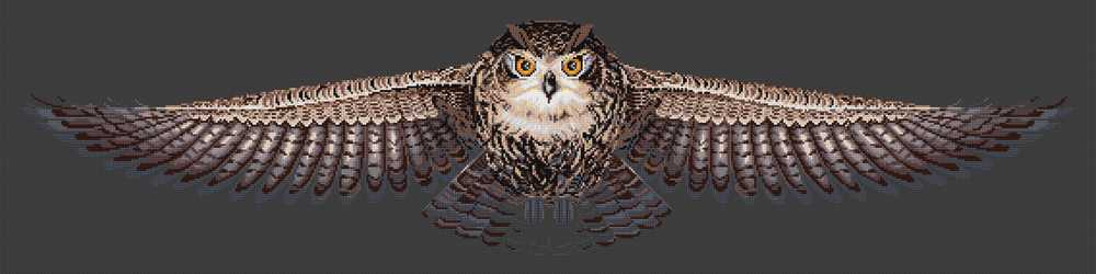 The Owl Cross Stitch Kit ~ HobbyJobby