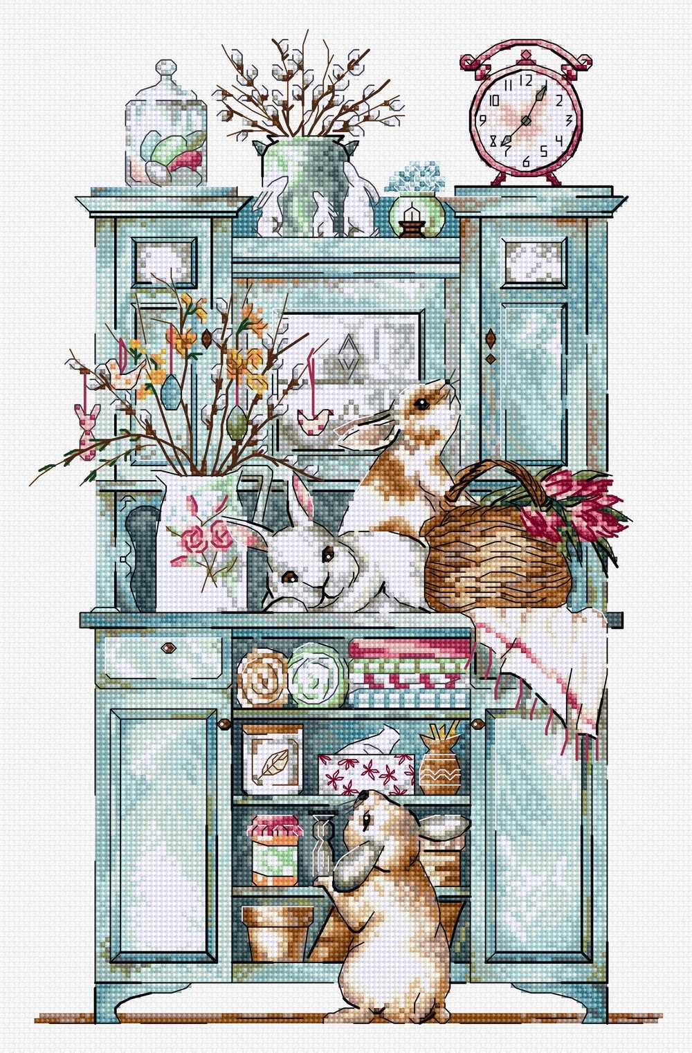 Bunny Buffet Cross Stitch Kit ~ HobbyJobby