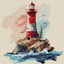 Summer Lighthouse Cross Stitch Kit ~ HobbyJobby