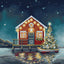 Christmas Night at the Pier Cross Stitch Kit ~ HobbyJobby