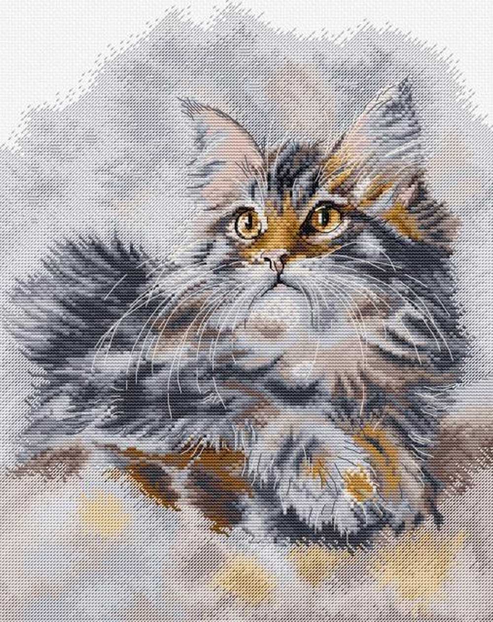 The Proud Cat Cross Stitch Kit ~ HobbyJobby