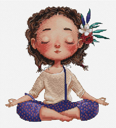 Meditation Cross Stitch Kit ~ HobbyJobby