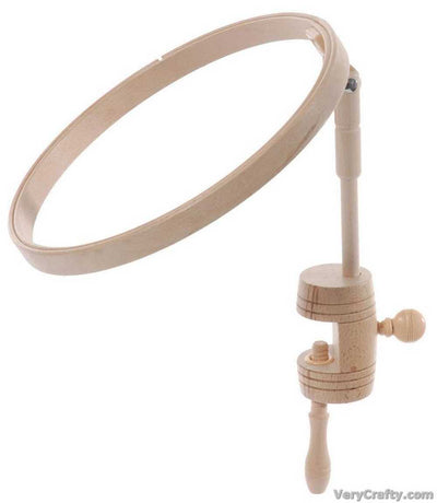 Elbesee 25 Cm Wooden Hoop With Table Clamp 10 Inch