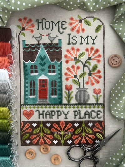 Little Dove Designs Cross Stitch Kit - Home Is My Happy Place