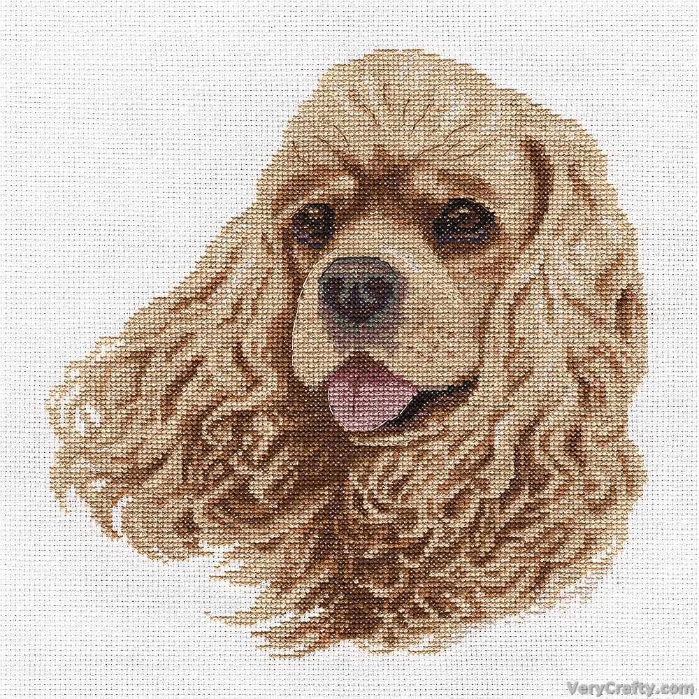 Cocker Spaniel Cross Stitch Kit ~ PANNA