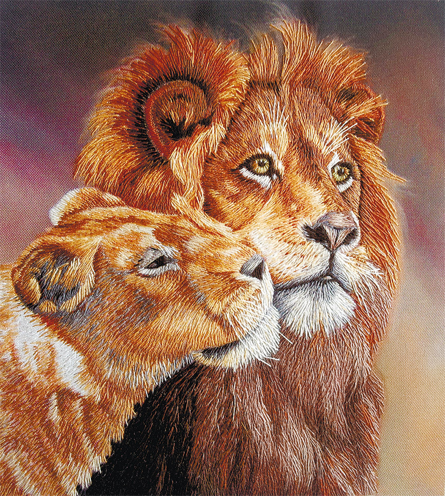 Lions Embroidery Kit ~ PANNA
