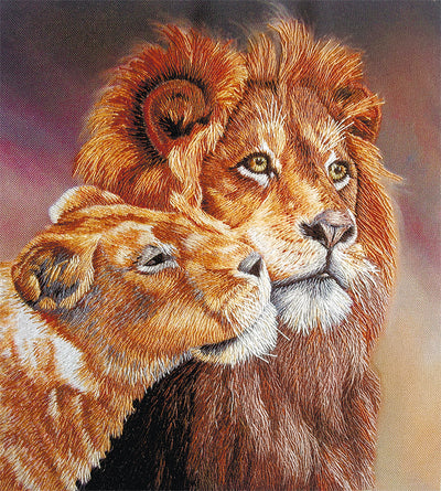 Lions Embroidery Kit ~ PANNA