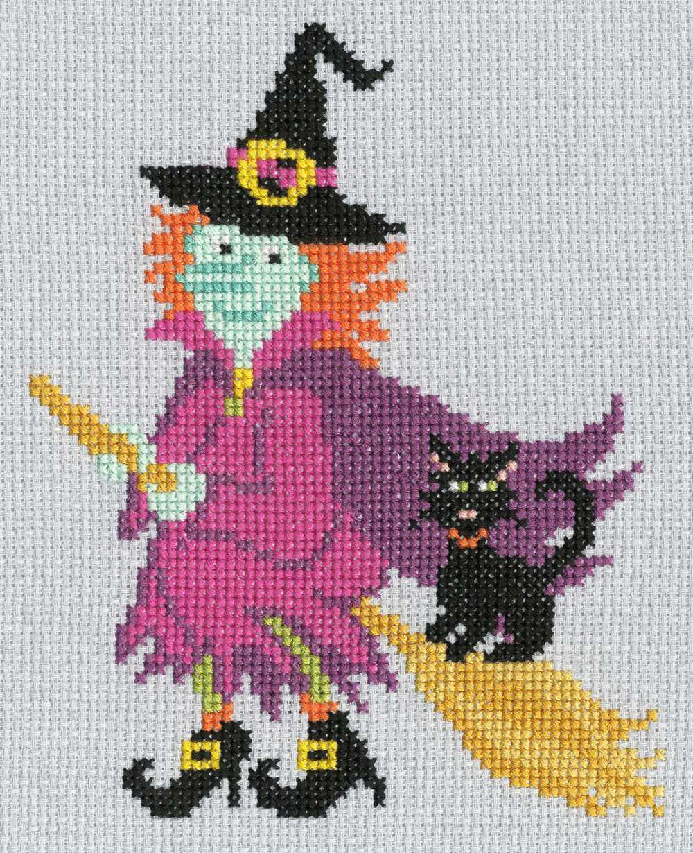 Spooky - Witch JUMP Cross Stitch Kit ~ Bothy Threads