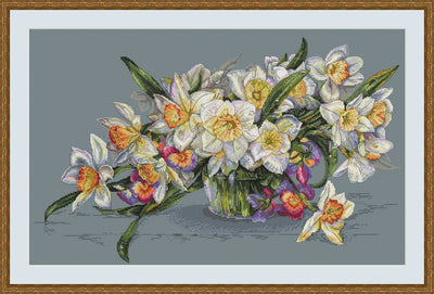 Daffodils Counted Cross Stitch Kit by Merejka SALE