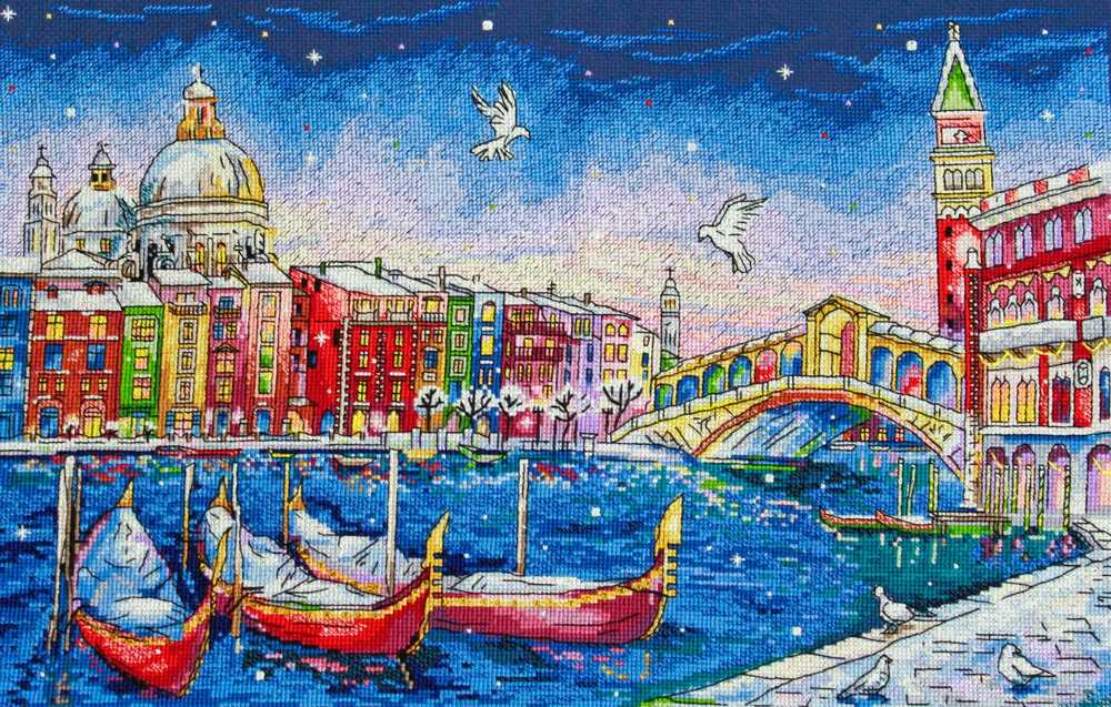 Holiday Venice Counted Cross Stitch Kit by Merejka SALE