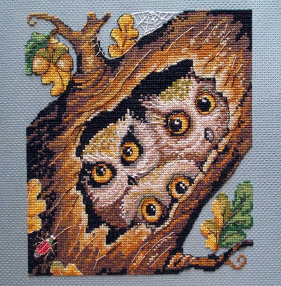 Owls Cross Stitch Kit ~ Merejka