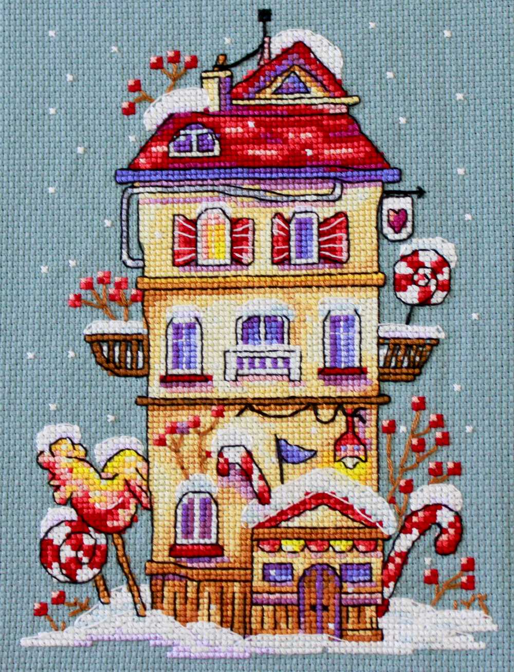 Winter House ~ Merejka Cross Stitch Kit