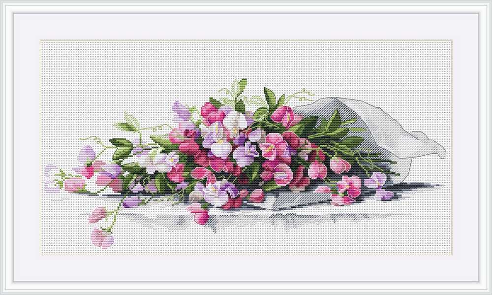 Sweet Pea Cross Stitch Kit ~ Merejka