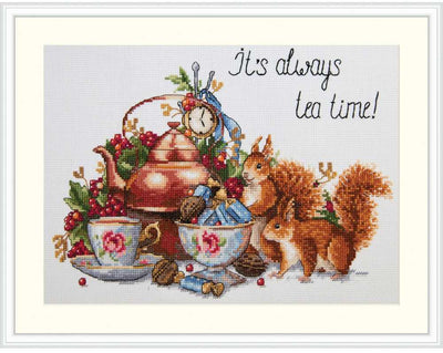 It's Always Tea Time Cross Stitch Kit ~ Merejka