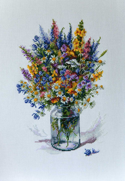 The Thistle Bouquet Cross Stitch Kit ~ Merejka