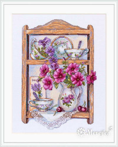 Petunias Cross Stitch Kit ~ Merejka