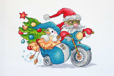 Christmas Racing ~ Merejka Cross Stitch Kit SALE