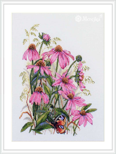 Coneflowers Cross Stitch Kit ~ Merejka