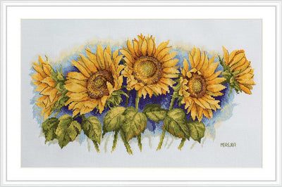 Bright Sunflowers Cross Stitch Kit ~ Merejka