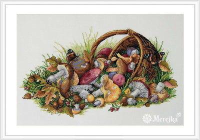 Mushrooms Cross Stitch Kit ~ Merejka