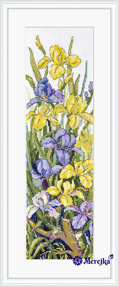 Frogs in the Flowers Cross Stitch Kit ~ Merejka