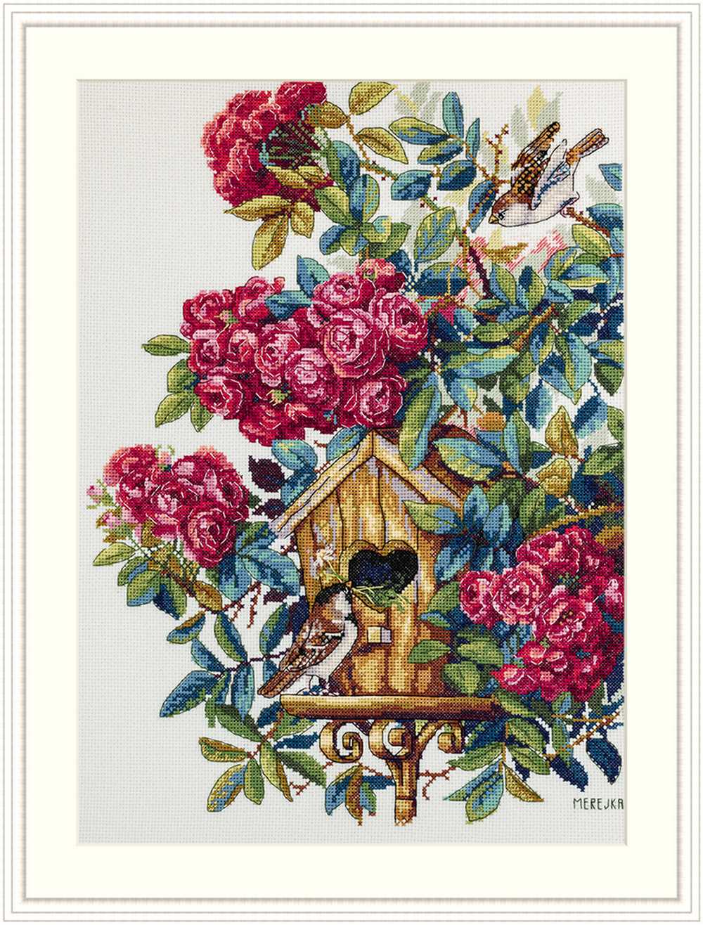 Rose Bush Cross Stitch Kit ~ Merejka