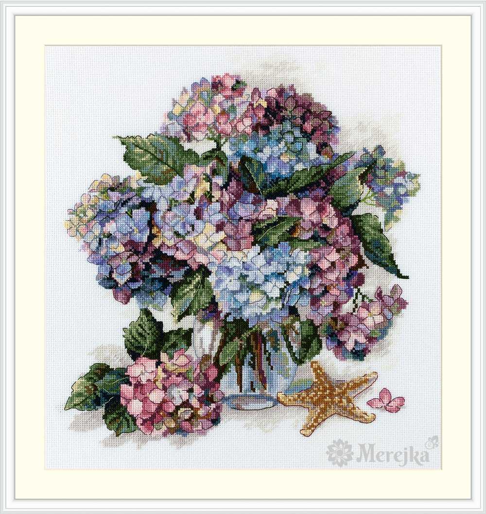 Hydrangea Cross Stitch Kit ~ Merejka