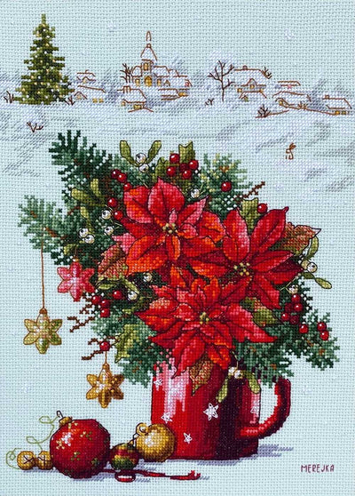 Happy Holidays Cross Stitch Kit ~ Merejka