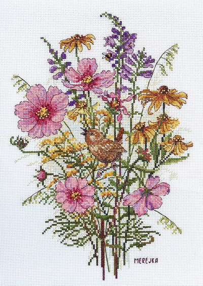 September Flowers Cross Stitch Kit ~ Merejka