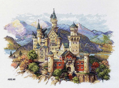Neuschwanstein Castle Cross Stitch Kit ~ Merejka