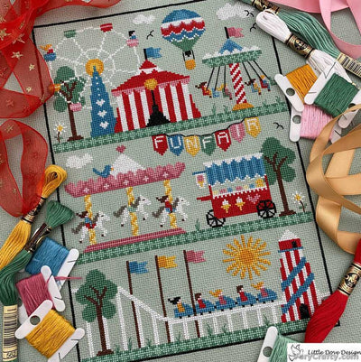 Little Dove Designs Cross Stitch Kit - All The Fun Of The Fair