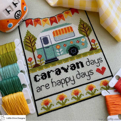 Little Dove Designs Cross Stitch Kit - Caravan Days