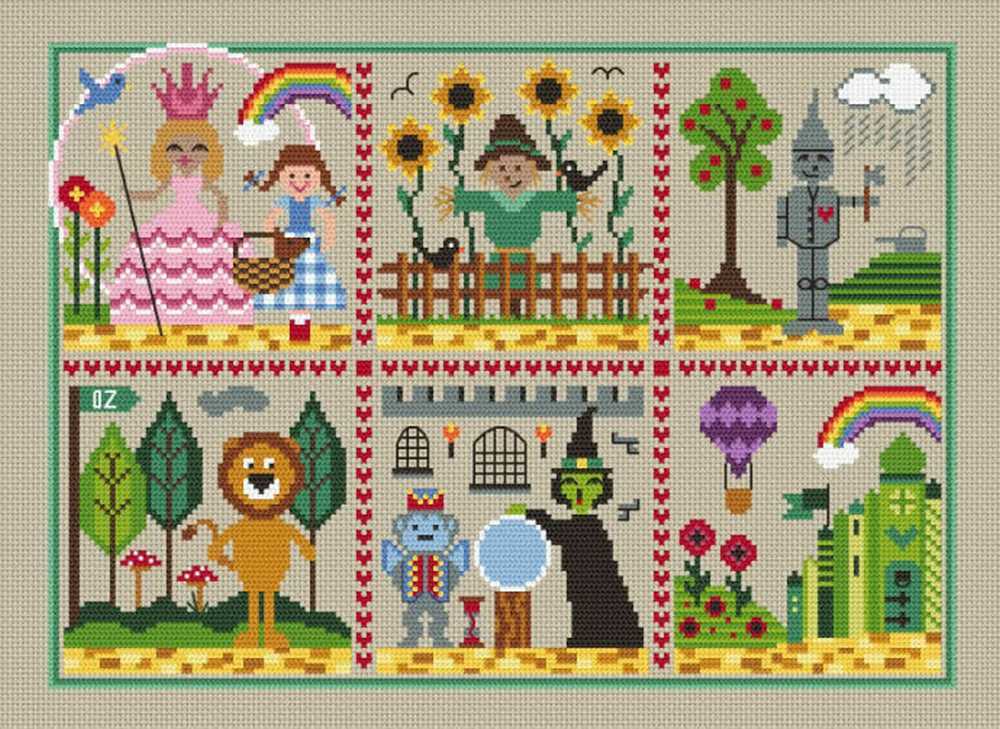 Little Dove Designs Cross Stitch Kit - Follow The Yellow Brick Road