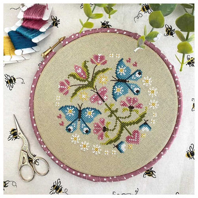 Little Dove Designs Cross Stitch Kit - Butterfly Folk Art