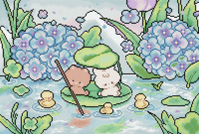 Rainy Day Cross Stitch Kit - Letitstitch