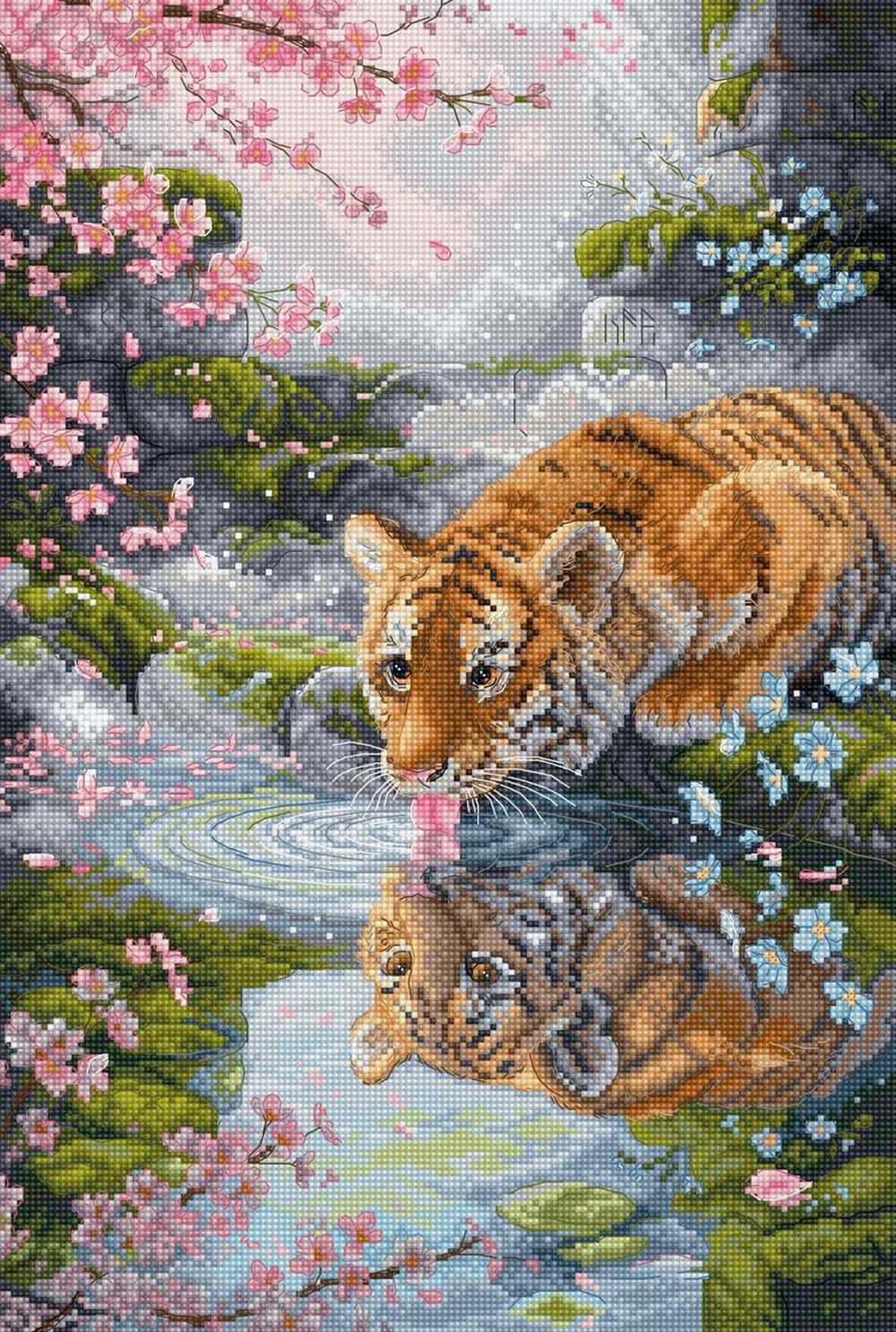 Tiger Cub Cross Stitch Kit - Letistitch
