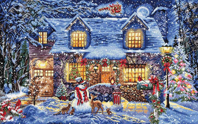 Cottage Glow Cross Stitch Kit - Letitstitch