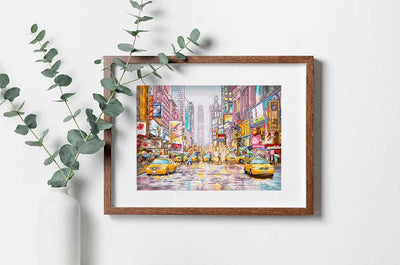 New York Times Square Cross Stitch Kit - Letitstitch