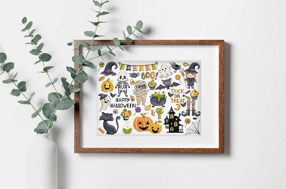 Halloween Sampler Cross Stitch Kit - Letitstitch