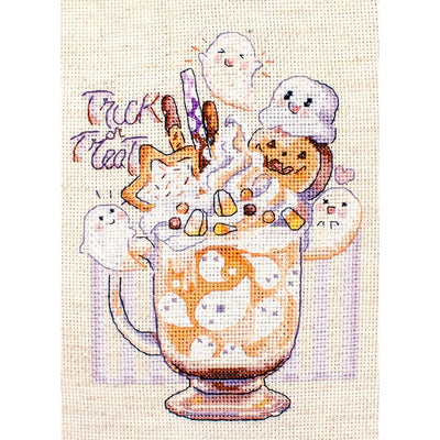 Trick or Treat Ghosts Cross Stitch Kit - Letitstitch