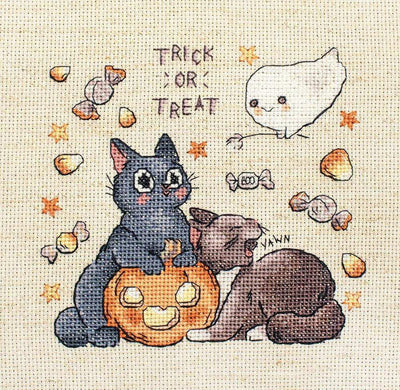 Trick or Treat Mini Cross Stitch Kit - Letitstitch