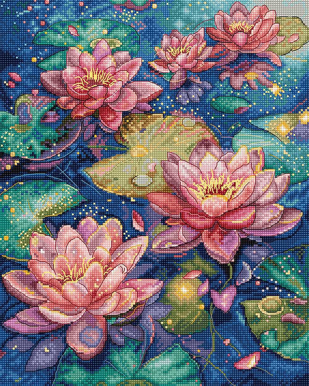 Water Lily Cross Stitch Kit - Letitstitch