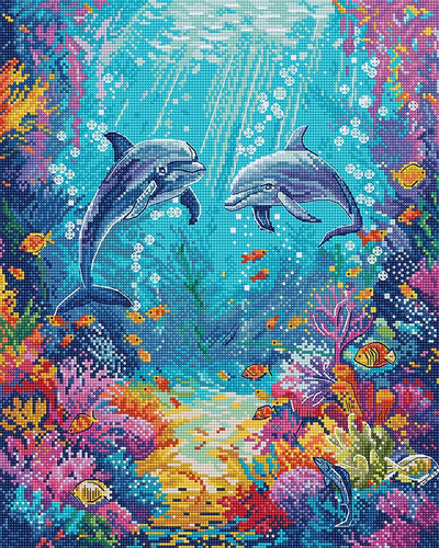 Sea Life Cross Stitch Kit - Letitstitch