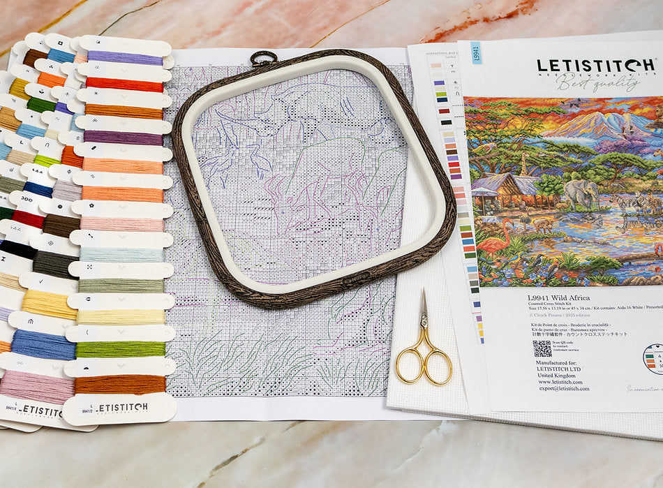 Wild Africa Cross Stitch Kit - Letitstitch