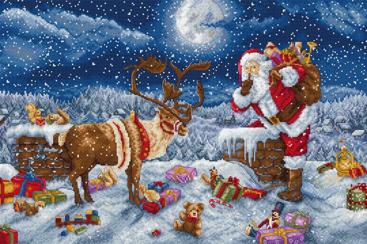 Silent Night Gift Cross Stitch Kit - Letitstitch