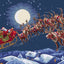 Christmas Eve Flight Cross Stitch Kit - Letitstitch