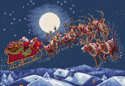 Christmas Eve Flight Cross Stitch Kit - Letitstitch