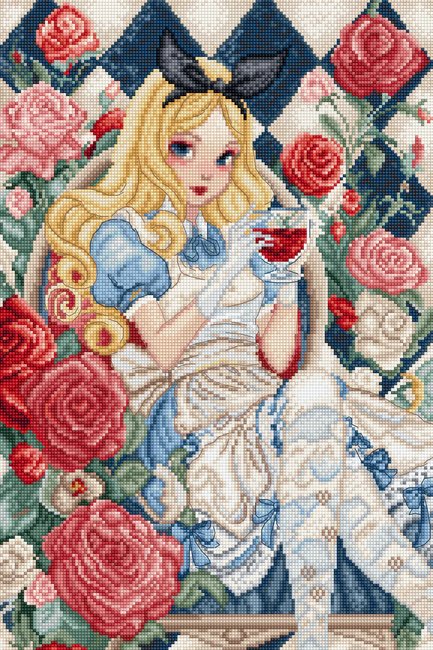 A Glimpse of Wonderland Cross Stitch Kit - Letitstitch
